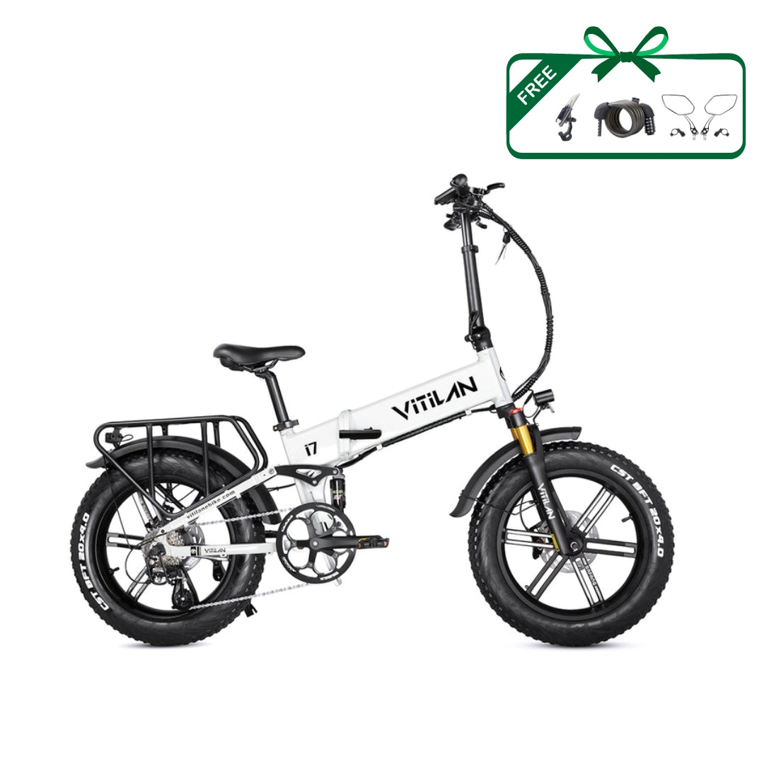 Vitilan I7 Pro Folding Full Suspension Electric Bike