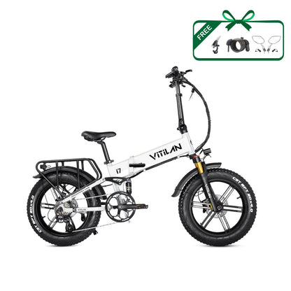 Vitilan I7 Pro Folding Full Suspension Electric Bike