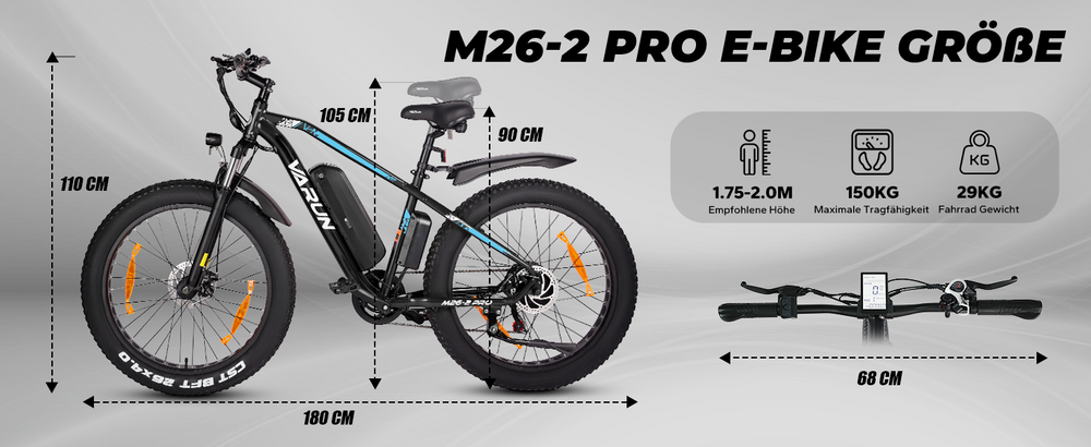 VARUN M26-2 PRO Fat-Tire E-Bike