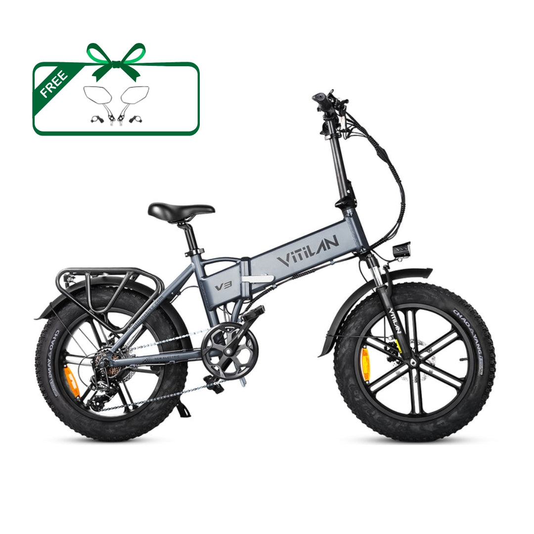 Vitilan V3 2.0 Folding Fat Tires Adult All Terrain Electric Bike