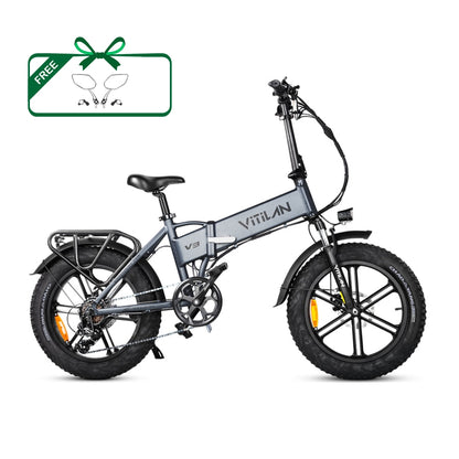 Vitilan V3 2.0 Folding Fat Tires Adult All Terrain Electric Bike
