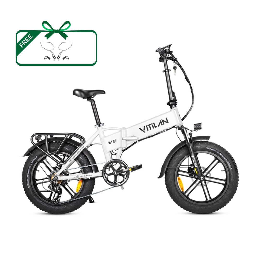 Vitilan V3 2.0 Folding Fat Tires Adult All Terrain Electric Bike