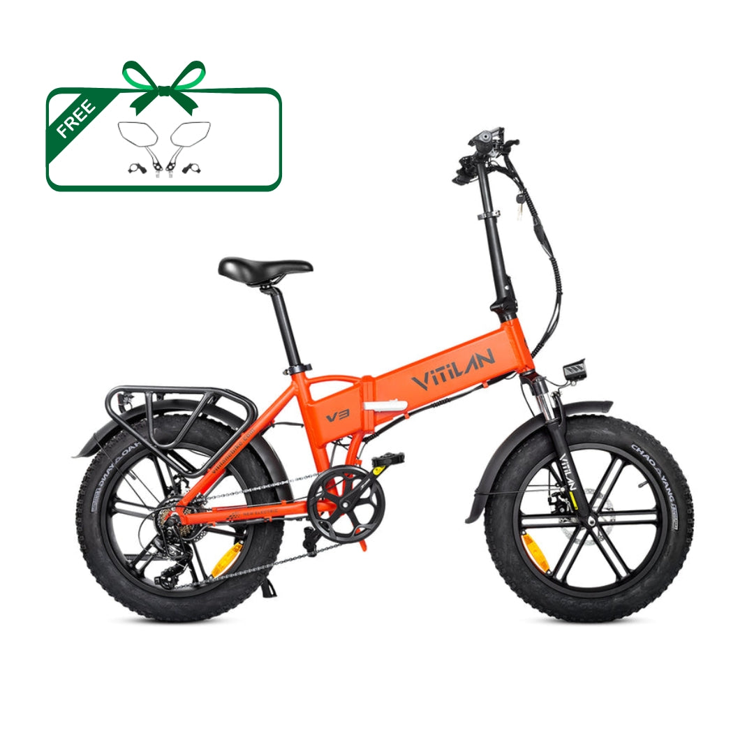 Vitilan V3 2.0 Folding Fat Tires Adult All Terrain Electric Bike
