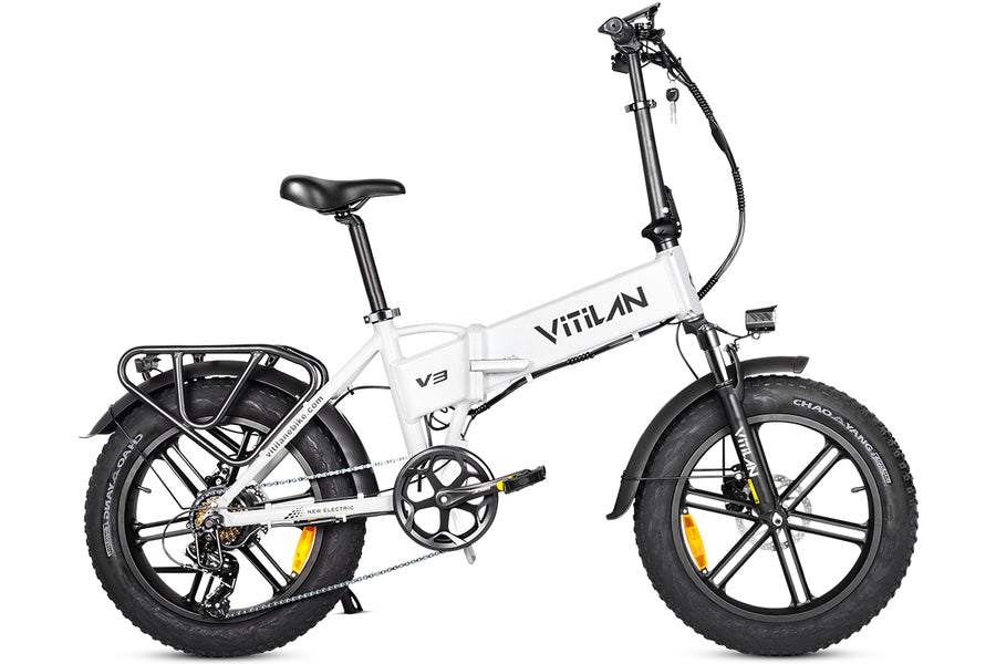 Vitilan V3 2.0 Folding Fat Tires Adult All Terrain Electric Bike Available on the Cycle to Work Scheme