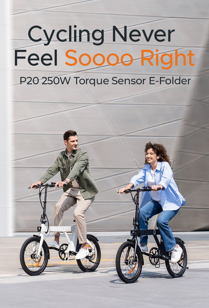 ENGWE P20 Lightweight Torque Sensor Folding E-Bike image 5