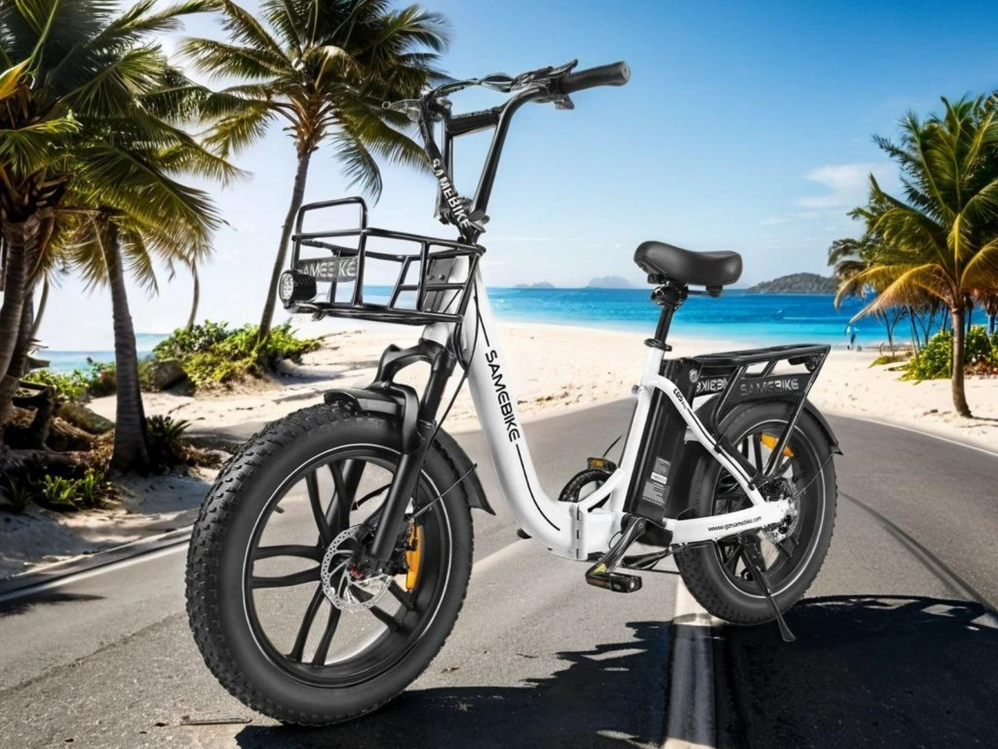 Samebike C05 Pro Step-through Foldable Fat Tire Ebike