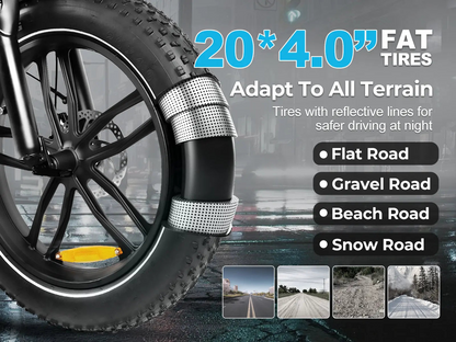 Samebike C05 Pro Step-through Foldable Fat Tire Ebike