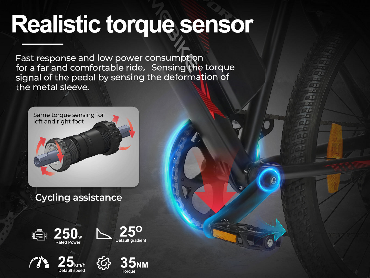 EBE2 Mountain Ebike With Torque-Sensor