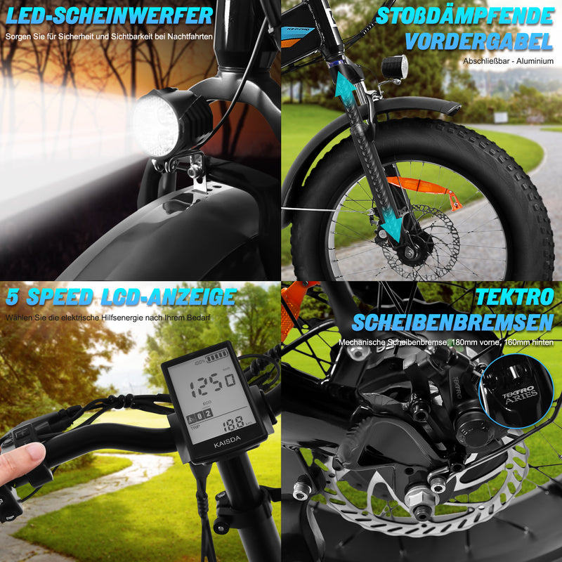 KAISDA K2P PRO Folding E-bike