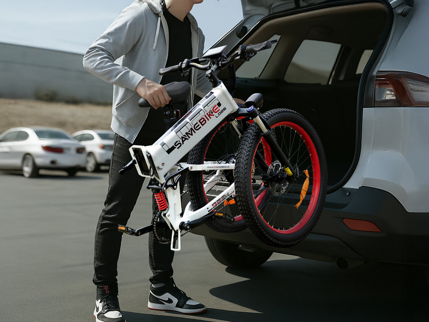 Samebike LO26 Plus Powerful 26" Fat Tire Foldable Ebike