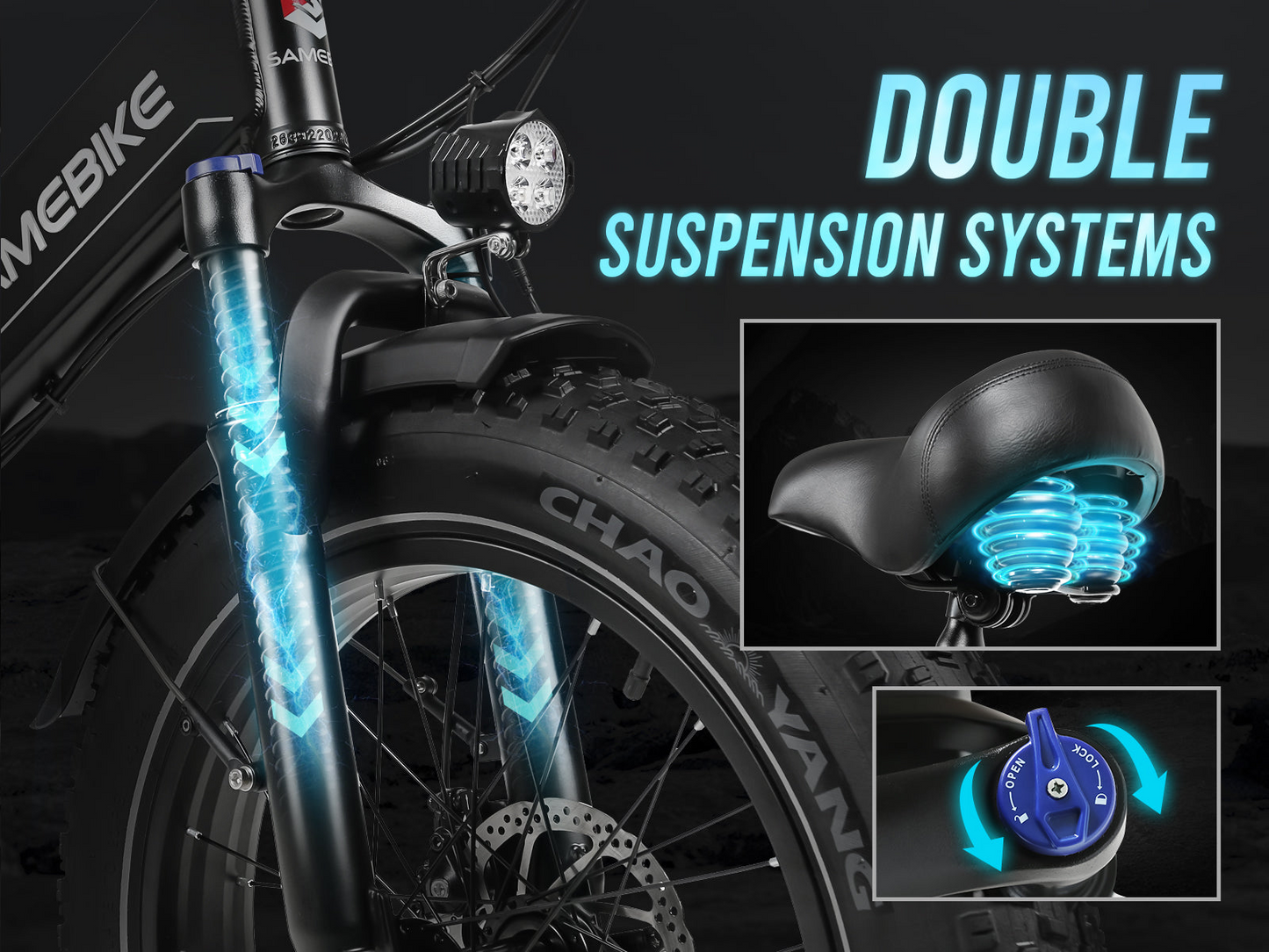 Samebike LOTDM200-II 250W Step-through Folding Bike