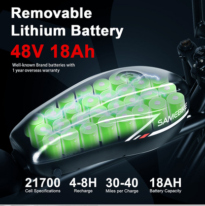 Samebike M20 1000W Retro Electric Bike