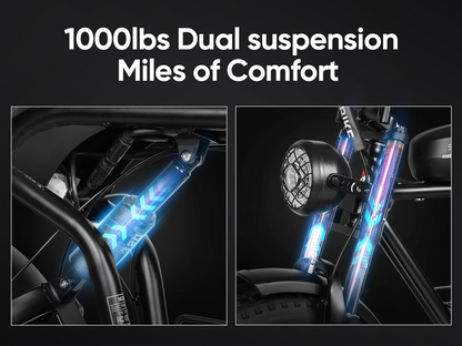 Samebike M20 1000W Retro Electric Bike