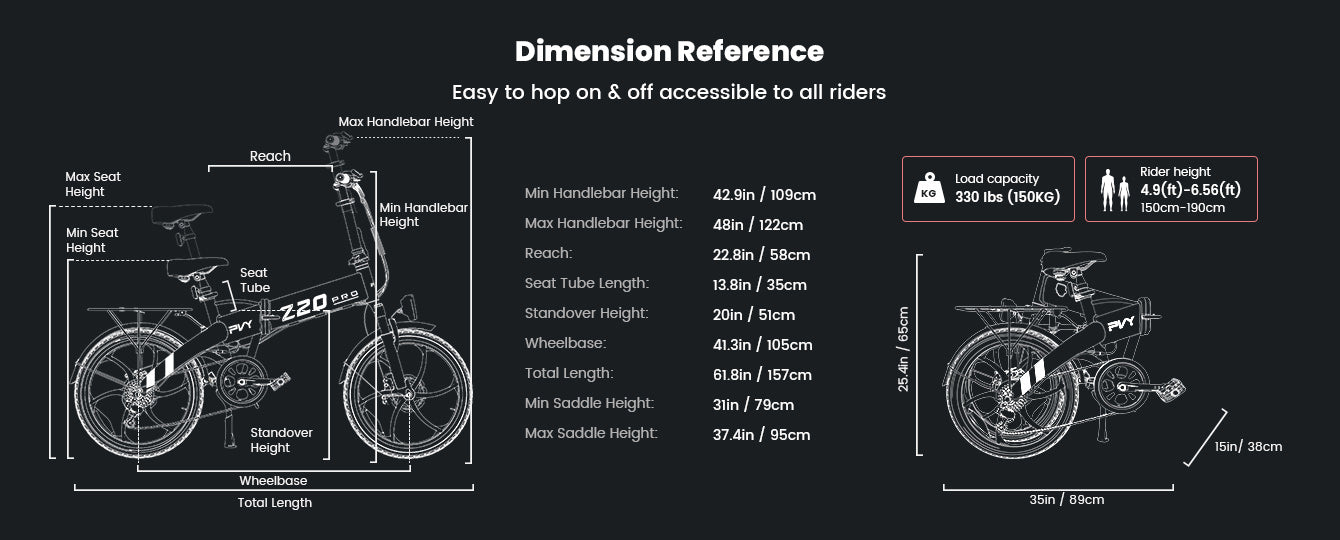 PVY Z20 Pro Folding E-bike