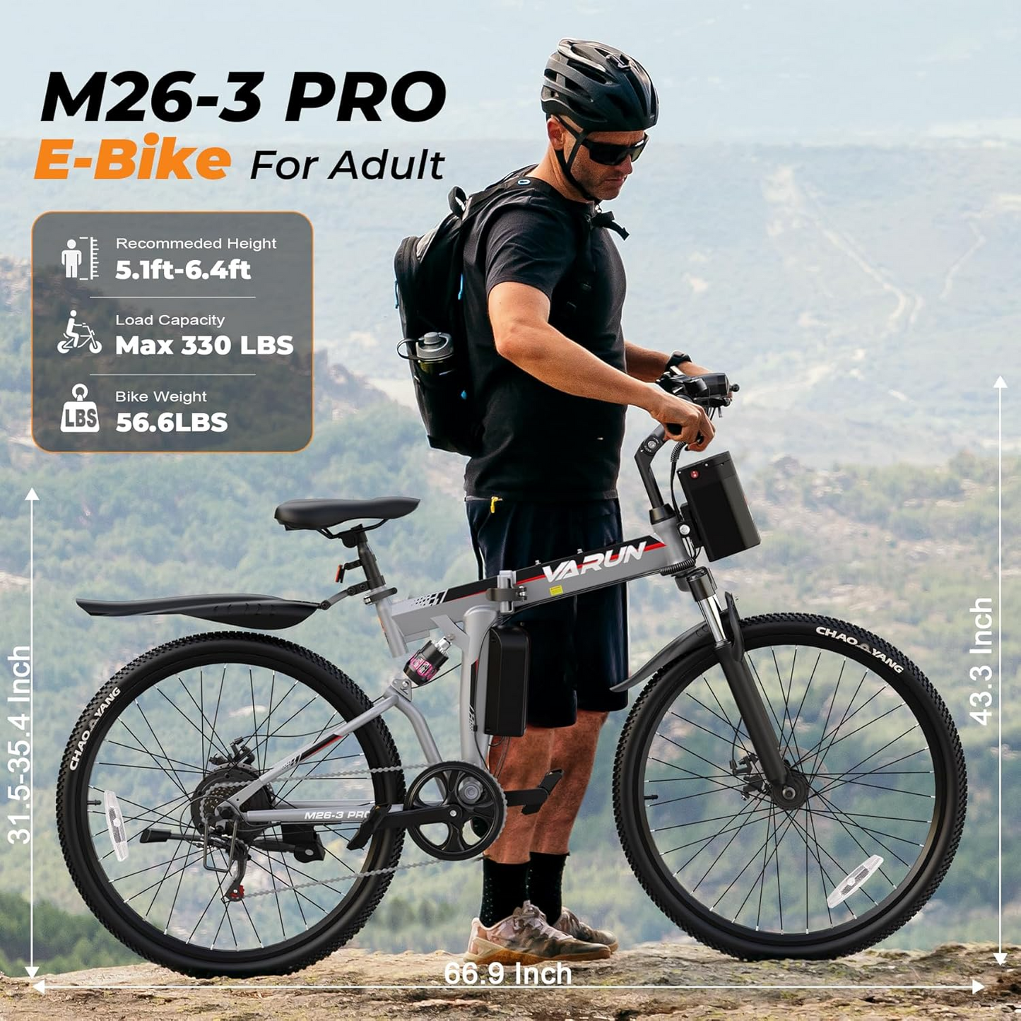Varun M26-3 Pro Foldable Electric Bikes