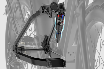 Vitilan T7 Full Suspension Mountain E-bike Available on the Cycle to Work Scheme - DNM air suspension