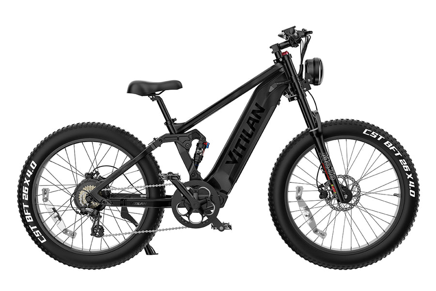 Vitilan T7 Full Suspension Mountain E-bike Available on the Cycle to Work Scheme