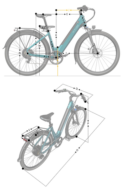 Fiido C11 Pro City E-bike Available on the Cycle to Work Scheme - Size