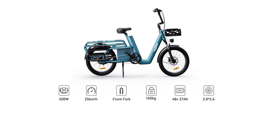OneSport OT01 Longtail Cargo E-bike image 1